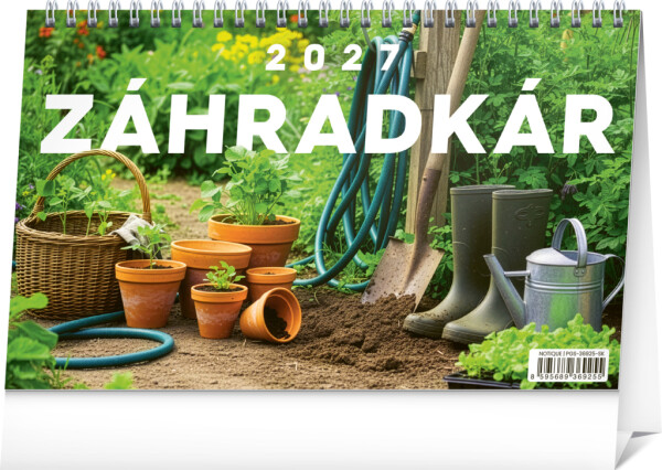 NOTIQUE Tischkalender Gärtner 2027, 23,1 x 14,5 cm