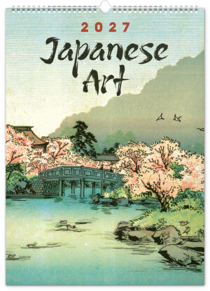 NOTIQUE Wandkalender Vintage-Poster – Japanische Kunst 2027, 33 x 46 cm - Reklamnepredmety