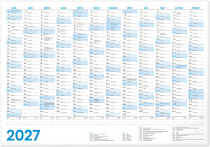 NOTIQUE Jahreskalender CZ 2027, A2, 59,4 x 42 cm - Reklamnepredmety