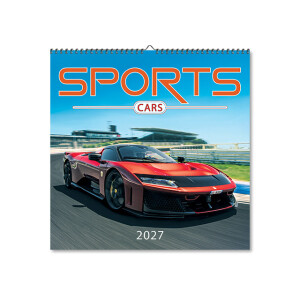 Nástenný kalendár Sports cars 2027 - Reklamnepredmety