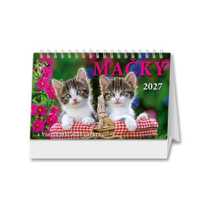 Tischkalender Katzen 2027 - Reklamnepredmety