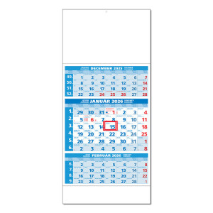 Planungskalender STANDARD 3M blau 2027 - Reklamnepredmety
