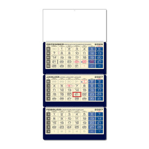 LUXUS 3M blauer Planungskalender 2027 - Reklamnepredmety