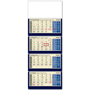 LUXUS 4M blauer Planungskalender 2027 - Reklamnepredmety