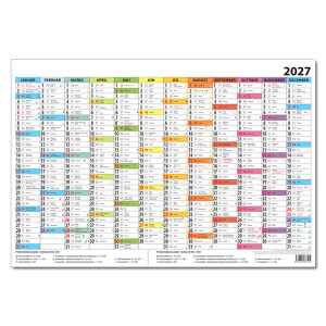 Farbplanungskalender 2027 - Reklamnepredmety
