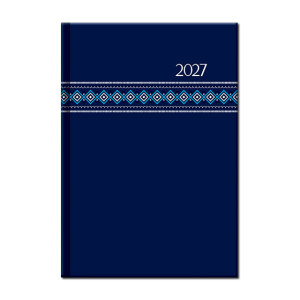 Wochenkalender A5 FOLK blau 2027 - Reklamnepredmety