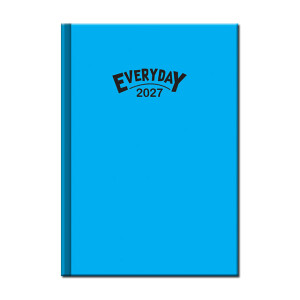 Tageskalender A5 Everyday COLORS blau 2027 - Reklamnepredmety