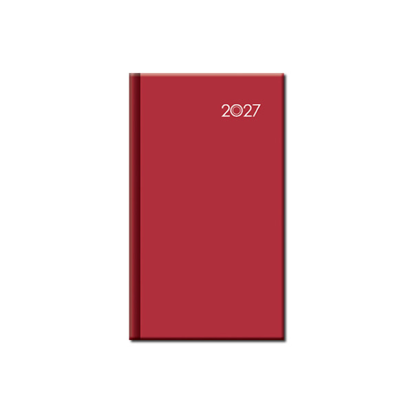 Mini-Kalender A6 FALCON rot 2027