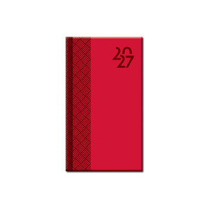 Mini-Kalender A6 VENETIA rot 2027 - Reklamnepredmety