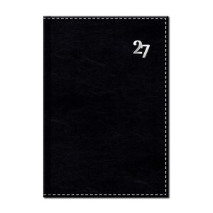 Tageskalender A5 NEAPOL schwarz 2027 - Reklamnepredmety