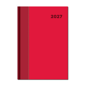 Tageskalender A5 DOLCETTO rot rot 2027 - Reklamnepredmety
