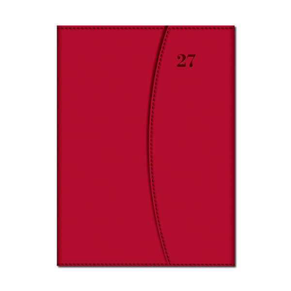 Wochenkalender A5 MAGNETISCH rot 2027