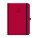 Tageskalender A5 FLORENCIA rot mit Gummiband 2027