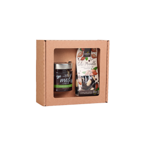 Geschenkset – Honigmelonenhonig und schokoladenüberzogene Mandeln - Reklamnepredmety
