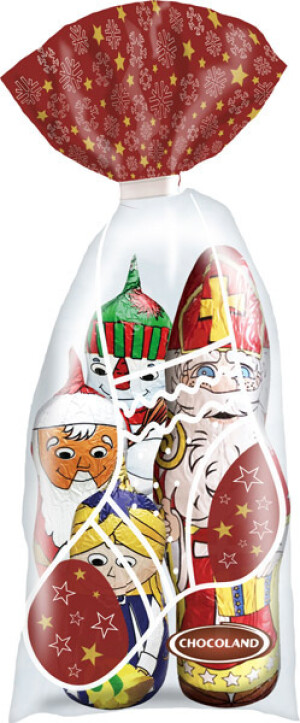 Weihnachtsmann-Verpackung, Milchschokolade, verschiedene Figuren, 97,5 g - Reklamnepredmety