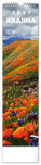 NOTIQUE Wandkalender Land CZ/SK 2027, 12 x 48 cm