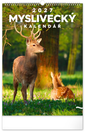 NOTIQUE Wandkalender Jagd CZ 2027, 33 x 46 cm - Reklamnepredmety