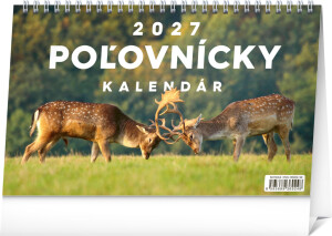 NOTIQUE Tischkalender Jagd 2027, 23,1 x 14,5 cm - Reklamnepredmety