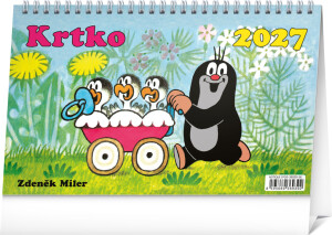 NOTIQUE Tischkalender Mole 2027, 23,1 x 14,5 cm - Reklamnepredmety