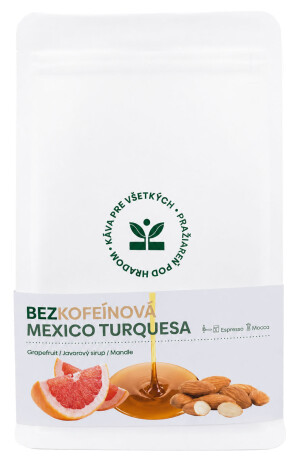 Kaffeebohnen – Mexico Turquesa (entkoffeiniert) 200 g - Reklamnepredmety