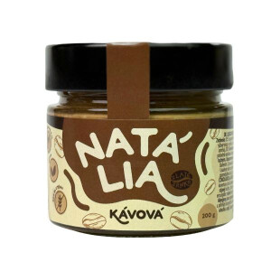 Haselnusscreme mit weißer veganer Schokolade und Kaffee Natália 200 g - Reklamnepredmety