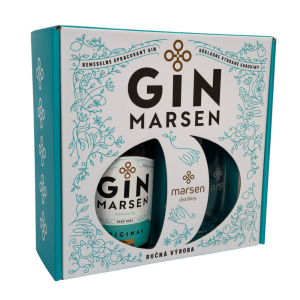 Geschenkpackung Gin Marsen Original 42% + Glas - Reklamnepredmety