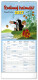 NOTIQUE Wandkalender Familienplanung Mole CZ 2027, 21 x 42 cm