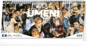 NOTIQUE Tischkalender Art CZ 2027 – 14 Tage, 33 x 14,5 cm - Reklamnepredmety