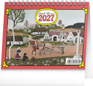 NOTIQUE Tischkalender Josef Lada CZ 2027, 16,5 x 13 cm - Reklamnepredmety