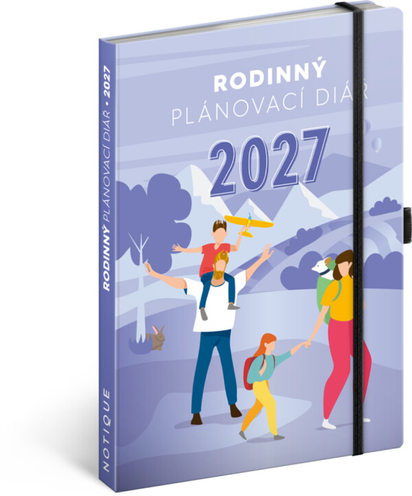 NOTIQUE Familientagebuch – ein Helfer für alle Eltern 2027, 15 x 21 cm