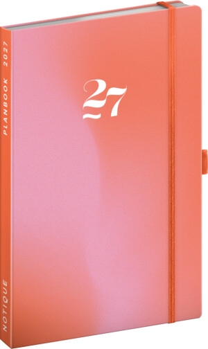 NOTIQUE Planbook planner/notebook Coral 2027, 13 x 21 cm - Reklamnepredmety