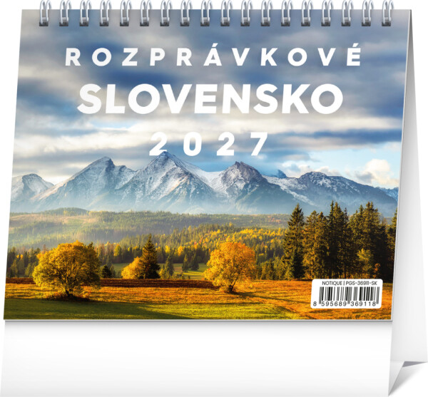 NOTIQUE Tischkalender Märchen Slowakei 2027, 16,5 x 13 cm