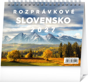 NOTIQUE Tischkalender Märchen Slowakei 2027, 16,5 x 13 cm - Reklamnepredmety