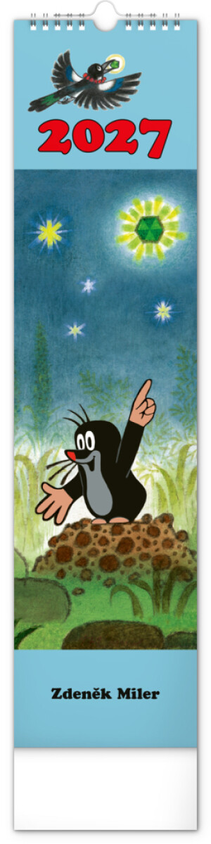 NOTIQUE Wandkalender Mole CZ/SK 2027, 12 x 48 cm - Reklamnepredmety