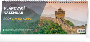 NOTIQUE Tischkalender mit Fotos CZ 2027, 33 x 12,5 cm - Reklamnepredmety