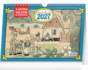 NOTIQUE Tischkalender Josef Lada CZ 2027, 30 x 21 cm - Reklamnepredmety