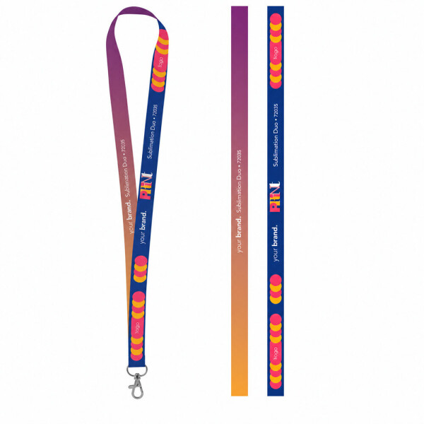 Bedrucktes Muster-Lanyard SUBLIMATION Long II (20 mm) aus Polyester