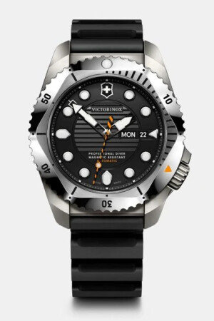 Victorinox Dive Pro Automatické hodinky 43 mm - strieborný titán/čierna guma - Reklamnepredmety