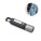 WIGGINS. ABS flashlight with 2 W LED light (53 lumens) on the front and COB light (53 lumens) on the top.