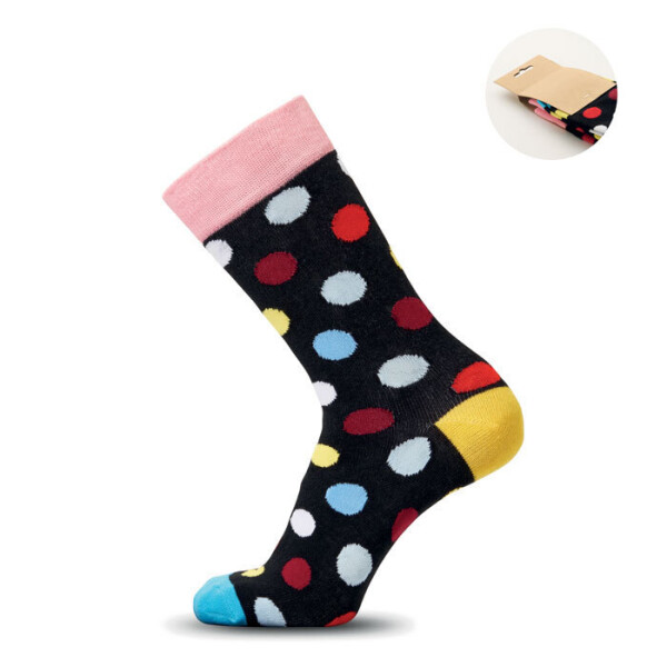 Lustige Socken mit witzigem Muster, Größe L