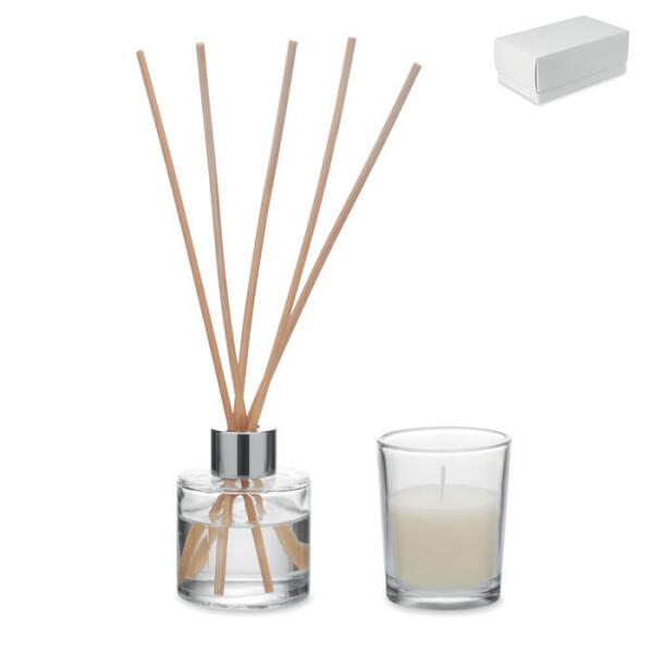 MUSKA SET Duftdiffusor- und Kerzenset