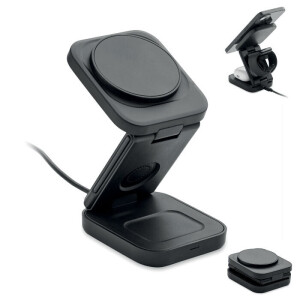 SATELLITE 3-in-1 Faltbare Ladestation - Reklamnepredmety