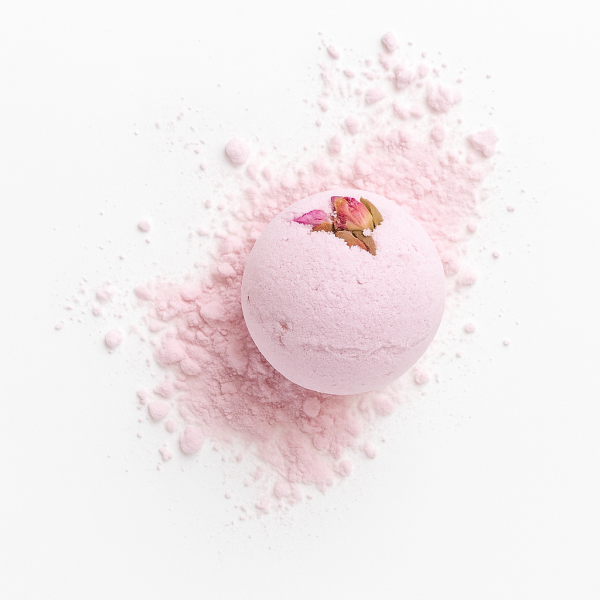 Funkelnder Badeball – Rose