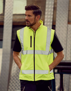 YK006 Hi Vis Softshell Gilet - Reklamnepredmety
