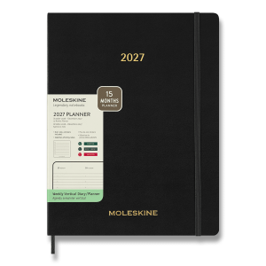 Moleskine Essential Kalender 2027 – Softcover, XXL, Wochenkalender, Hochformat - Reklamnepredmety