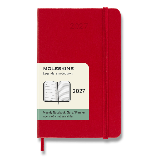 Moleskine-Kalender 2027 – Hardcover, Größe S, wöchentlich