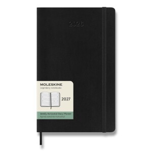 Moleskine Kalender 2027 – Softcover, Größe L, Wochenkalender, Querformat, schwarz - Reklamnepredmety