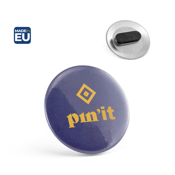 Knopf P'IN 8. Knopf P'IN 8. Abzeichen mit doppeltem Magnetverschluss