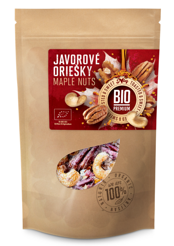 Geröstete Bio-Ahornnüsse