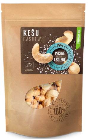Bio-Cashewnüsse, geröstet und gesalzen - Reklamnepredmety